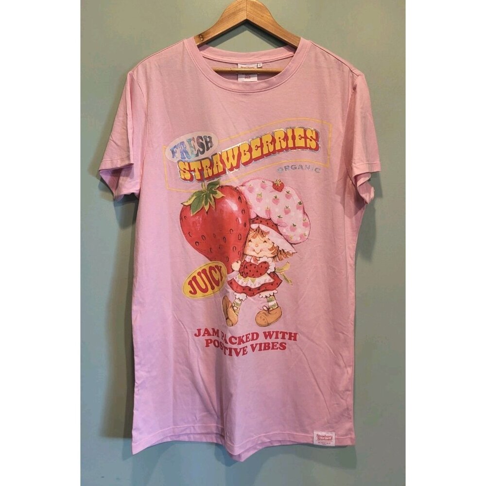 New Strawberry Shortcake Novelty Night Shirt Retro Skinny Dip Sz M